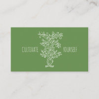 Cultivate Yourself Entwined Branch Forest Green