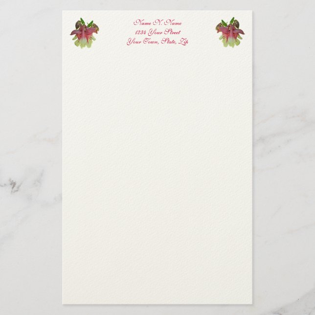 Cultivated Columbine Letterhead (Front)