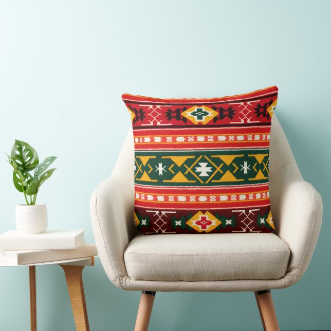Cultural Christmas Geometric Festive  Cushion (Chair)