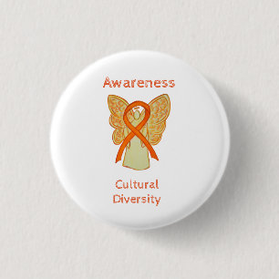 Cultural Diversity Awareness Angel Ribbon Pin