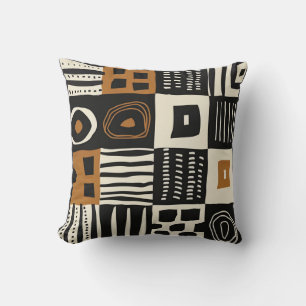 Cultural Ethnic Mud Cloth African Print  Cushion
