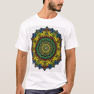 Cultural Mandalas with Geometric Patterns T-Shirt