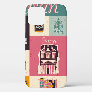 Culture and national colour of Jordan. Collection  iPhone 12 Case