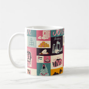 Culture and national colour of Jordan. Collection Coffee Mug