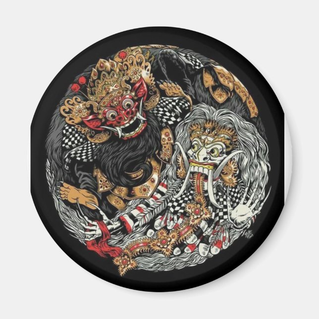 Culture Bali, Indonesia, photo magnets (Front)