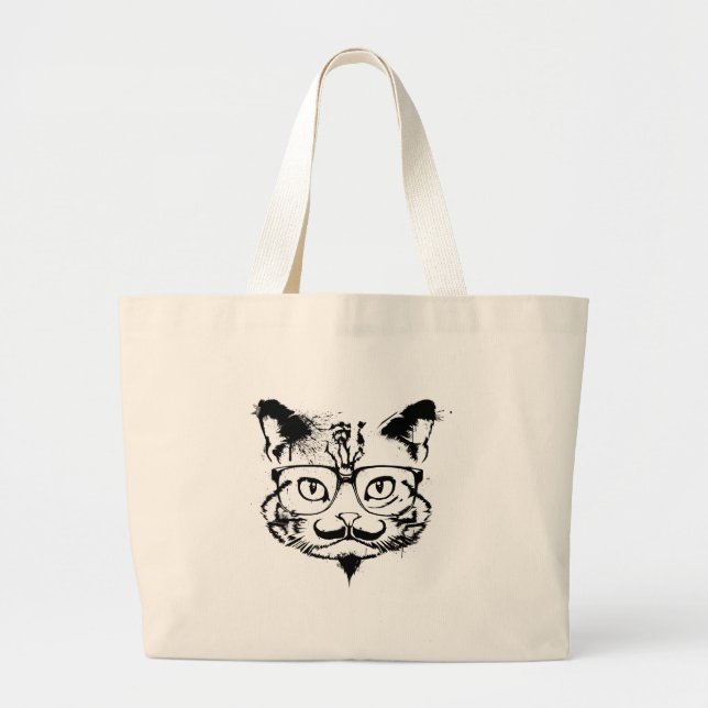Culture Cat Large Tote Bag (Front)