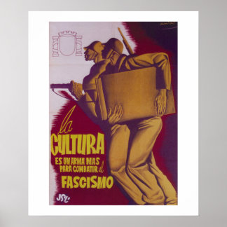 Culture is a weapon to fight_Propaganda Poster