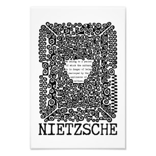 CULTURE is in danger philosophy quote Nietzsche Photo Print
