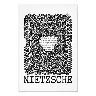   CULTURE is in danger philosophy quote Nietzsche Photo Print