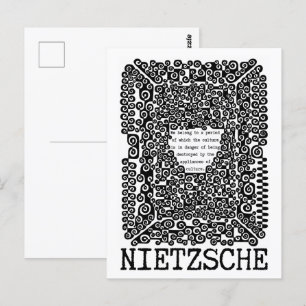   CULTURE is in danger philosophy quote Nietzsche Postcard