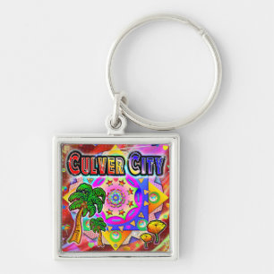 Culver City Tropical Friends Keychain
