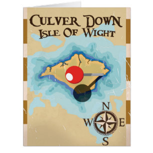 Culver Down Isle of wight England travel poster