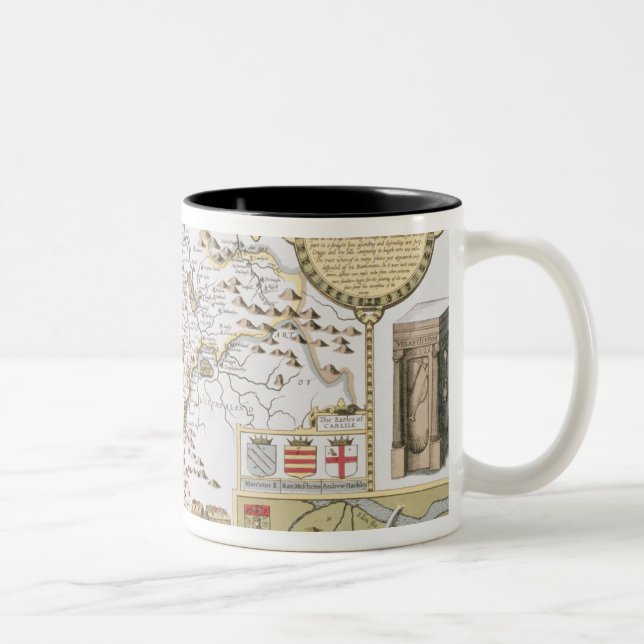 Cumberland and the Ancient City of Carlile Two-Tone Coffee Mug (Right)