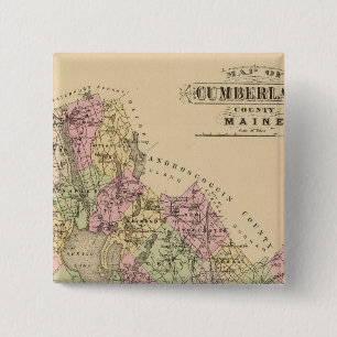 Cumberland County, Maine 15 Cm Square Badge