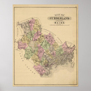 Cumberland County, Maine Poster