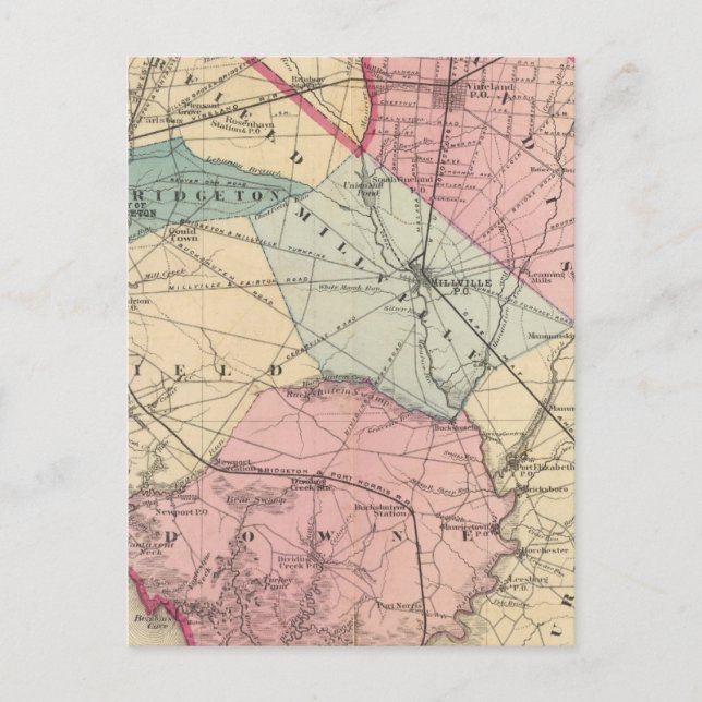 Cumberland County, NJ Postcard (Front)