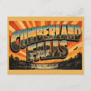 Cumberland Falls Kentucky Waterfall Forest Gorge Postcard