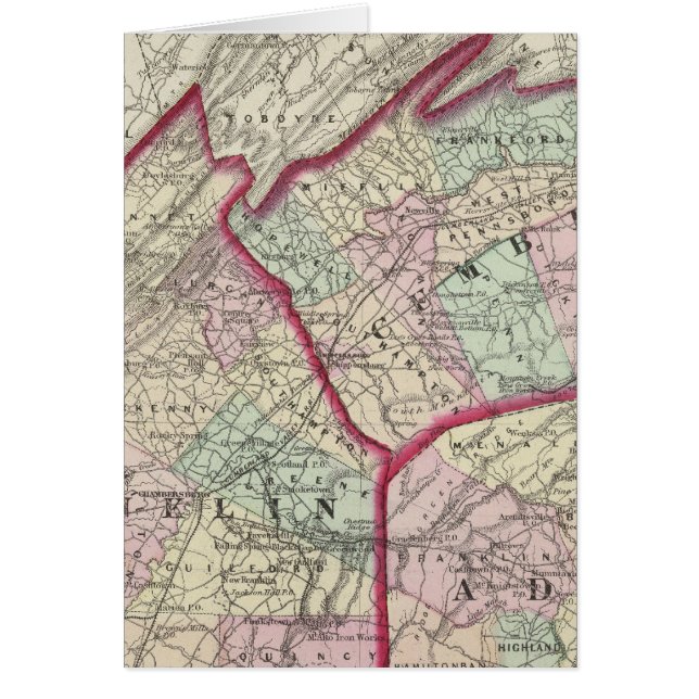 Cumberland, Franklin, Adams counties (Front)