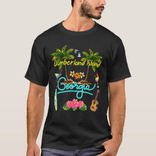 Cumberland Island Beach Summer Palm Surf Sun Set P T-Shirt
