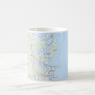 Cumberland Island Georgia Coast Map Mug
