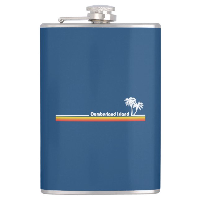 Cumberland Island Georgia Hip Flask (Front)