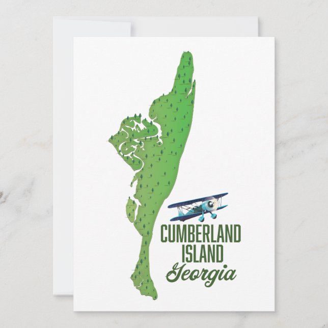 Cumberland island Georgia Map (Front)