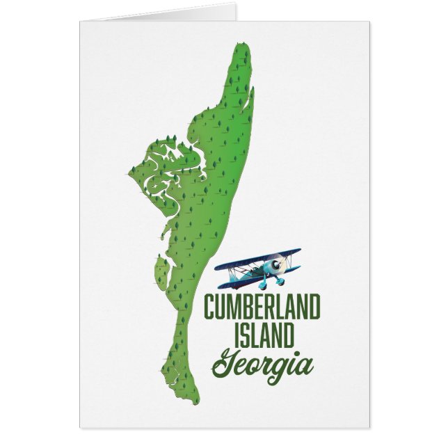 Cumberland island Georgia Map (Front)