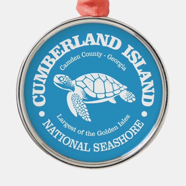 Cumberland Island (sea turtle) Metal Ornament (Front)