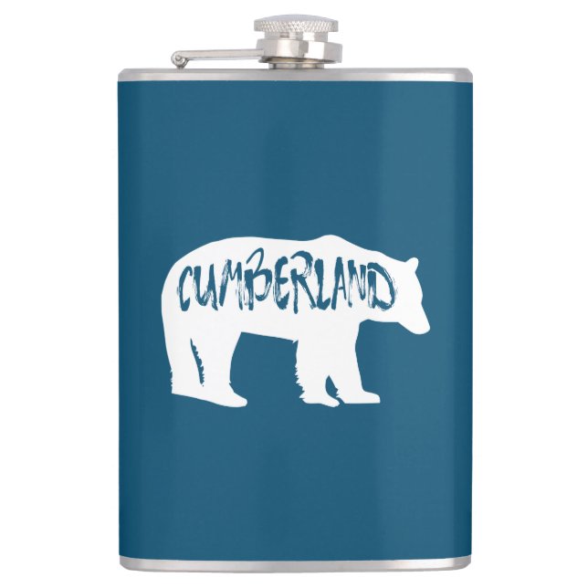 Cumberland Maryland Bear Hip Flask (Front)