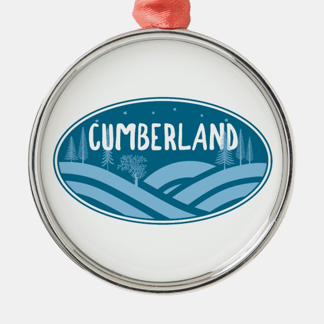 Cumberland Maryland Outdoors Metal Ornament (Front)