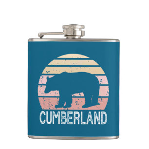 Cumberland Maryland Retro Bear Hip Flask