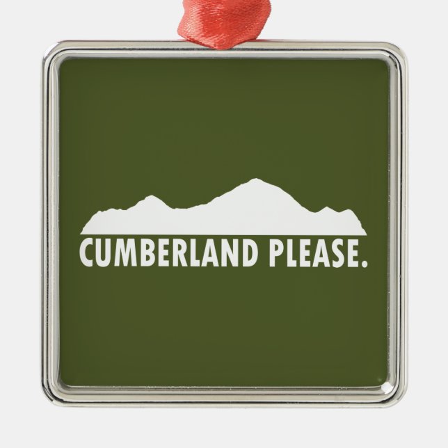 Cumberland Please Metal Ornament (Front)