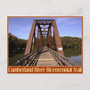 Cumberland River Bicentennial Trail Bridge Postcard
