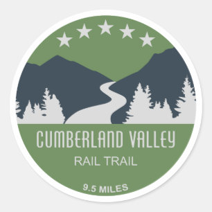 Cumberland Valley Rail-Trail Classic Round Sticker