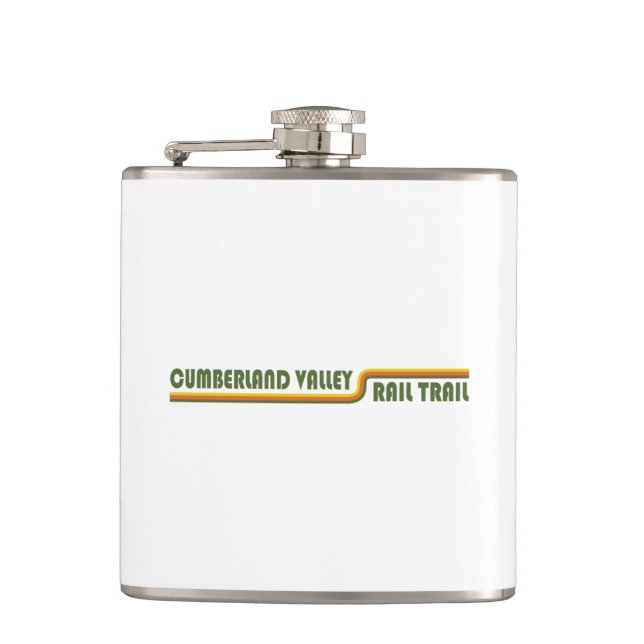 Cumberland Valley Rail Trail Hip Flask (Front)
