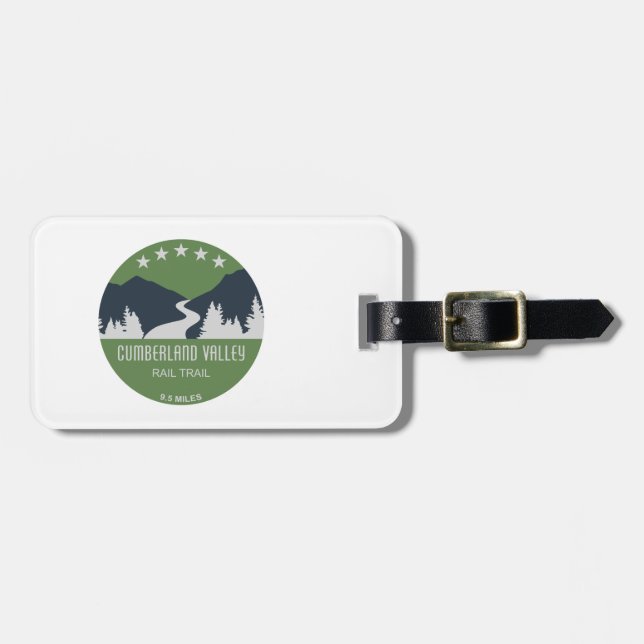 Cumberland Valley Rail-Trail Luggage Tag (Front Horizontal)
