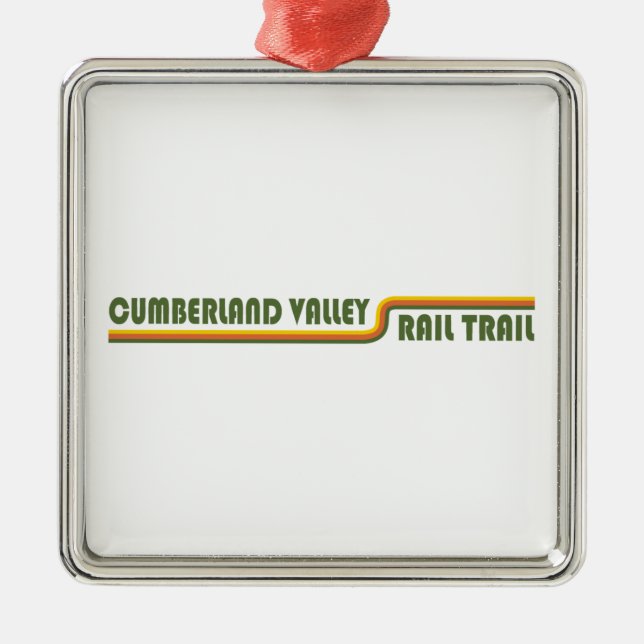 Cumberland Valley Rail Trail Metal Ornament (Front)