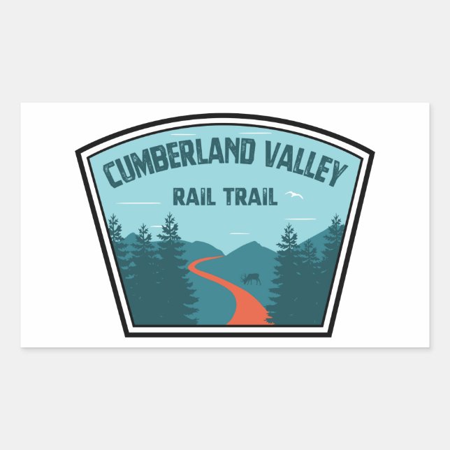 Cumberland Valley Rail Trail Rectangular Sticker (Front)