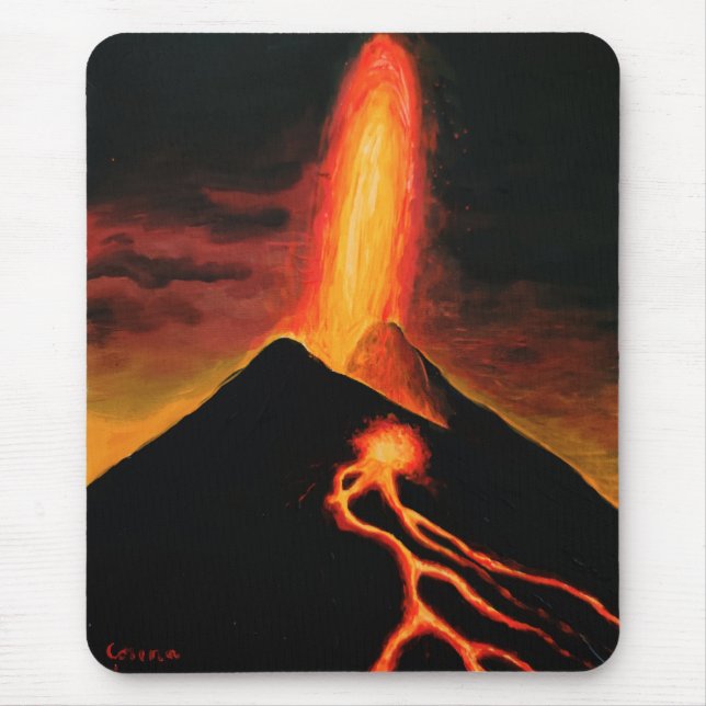 Cumbre Vieja volcano  Mouse Pad (Front)