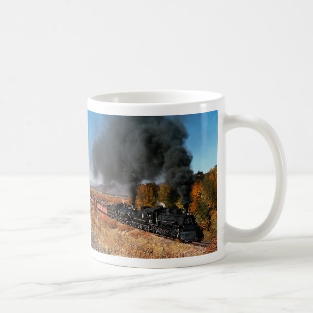 Cumbres and Toltec Railroad, No. 487 and No. 484, Coffee Mug (Right)