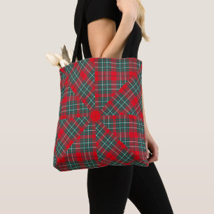 CUMMING CLAN MODERN TARTAN  TOTE BAG