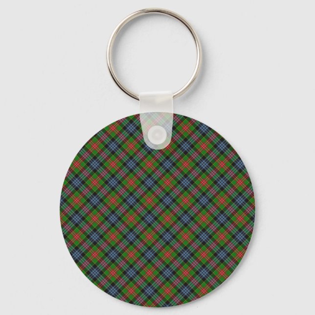 Cumming Clan Tartan Designed Print Key Ring (Front)