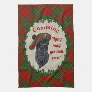 Cumming Scottie Dog Kitchen Towel