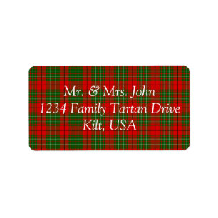 Cumming Tartan Label