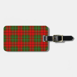 Cumming Tartan Pattern Luggage Tag
