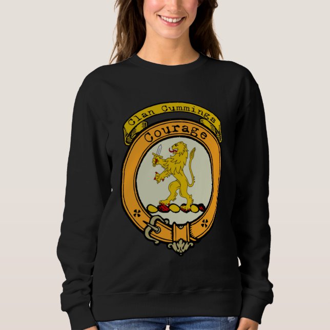 Cummings Clan Scottish Crest Sweatshirt (Front)