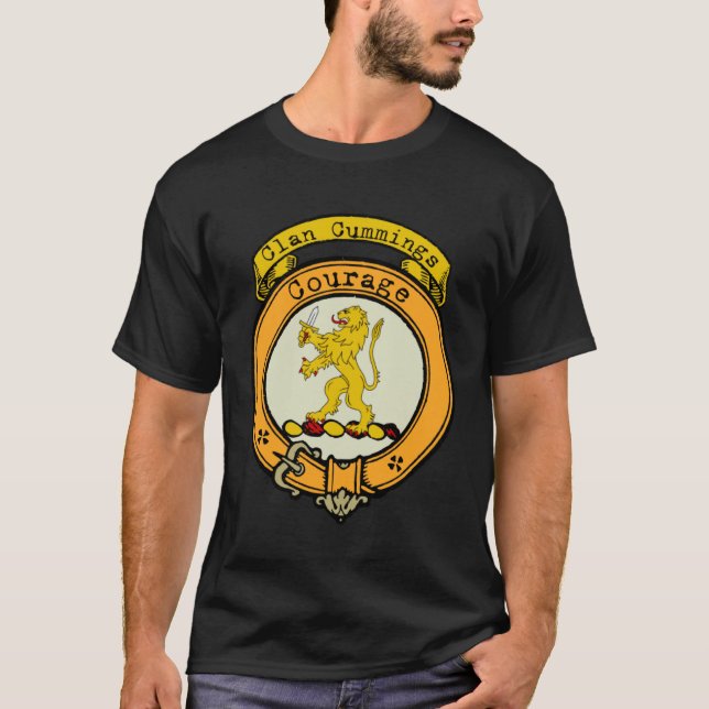 Cummings Clan Scottish Crest T-Shirt (Front)