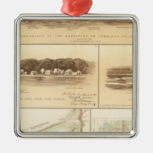 Cumming's Pt batteries and works Metal Ornament