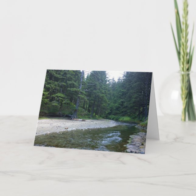 Cummins Creek at Neptune State Park, OR Card (Front)