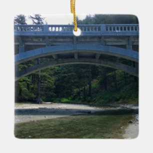 Cummins Creek at Neptune State Park, OR Ceramic Ornament